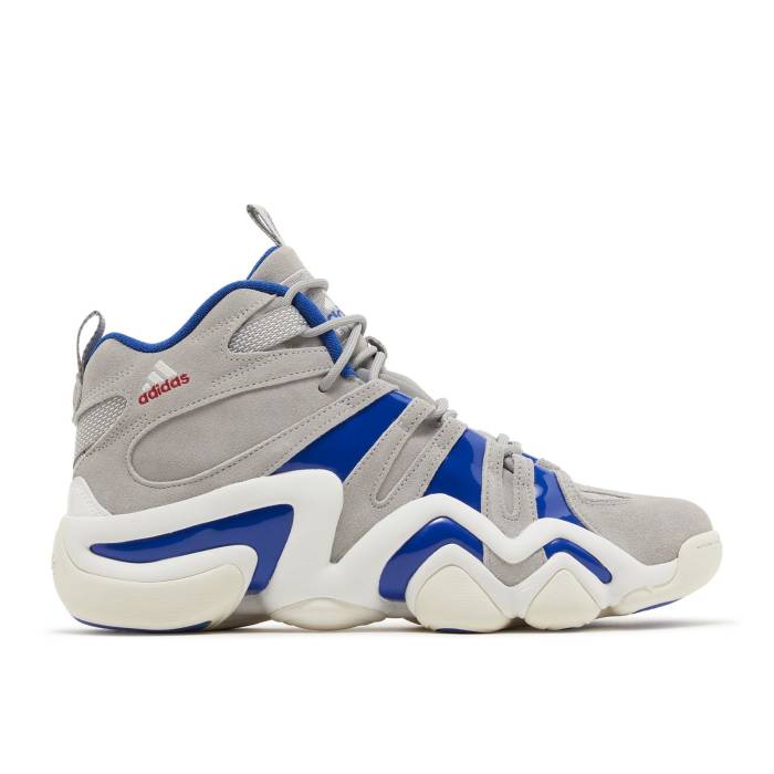 アディダス Adidas 【 Crazy 8 'Dodgers' Men Grey/Royal Blue/Footwear White 】 クレイジー メンズ 灰色 グレー 青色 ブルー 白色 ホワイト