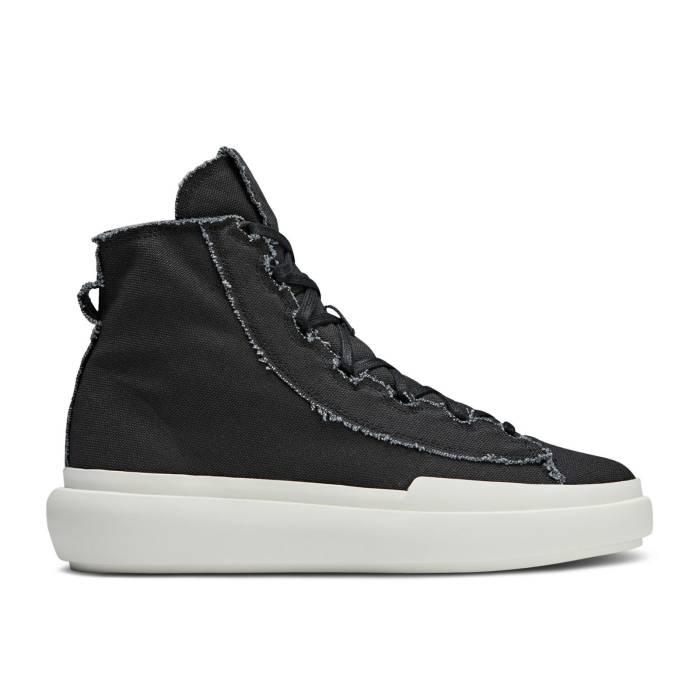 アディダス Adidas 【 Y-3 Nizza High \u0027Black Off White\u0027 Men Black/Black/Off White 】 ご機嫌 メンズ 黒いこと 黒いこと 白いこと 白いこと