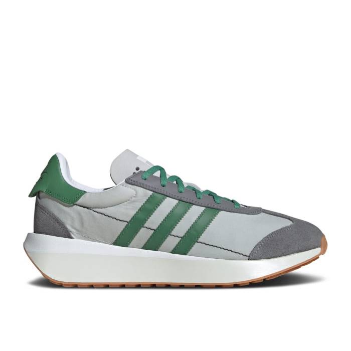 アディダス Adidas 【 Country Xlg \u0027Grey Preloved Green\u0027 Men Grey One/Preloved Green/Cloud White 】 カントリー メンズ 薄墨色 薄墨色 green 緑・緑であること 白いこと 白いこと
