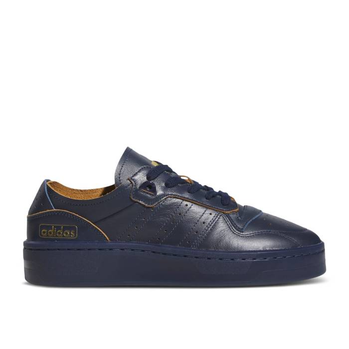 アディダス Adidas 【 Rivalry Summer Low \u0027Night Indigo\u0027 Men Night Indigo/Gold Metallic/Semi Blue Burst 】 Summer 炎節 メンズ ナイト爵 藍色・インディゴ ゴールド 青み 青色 張りさける