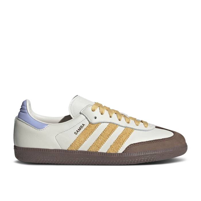 アディダス Adidas 【 Wmns Samba Og \u0027Oat Violet Tone\u0027 Women Off White/Oat/Violet Tone 】 サンバ 紫・相撲取り草 レディース 白いこと 白いこと 紫・相撲取り草