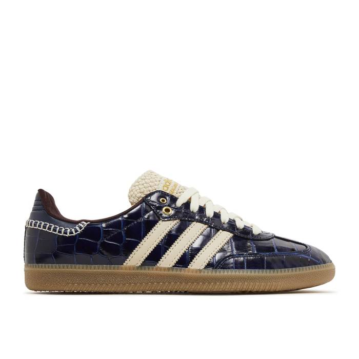 アディダス Adidas 【 Wales Bonner X Samba Og Croc - Collegiate Navy Men Collegiate Navy/Wonder White/Night Red 】 サンバ メンズ 紺色 ネイビー 白色 ホワイト ナイト Red 赤・レッド