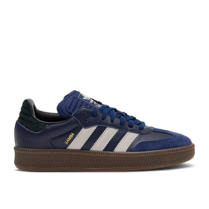 アディダス Adidas 【 Samba Xlg 'Dark Blue Gum' Men Dark Blue/Cloud White/Gum 】 サンバ 青色 ブルー メンズ 青色 ブルー 白色 ホワイト