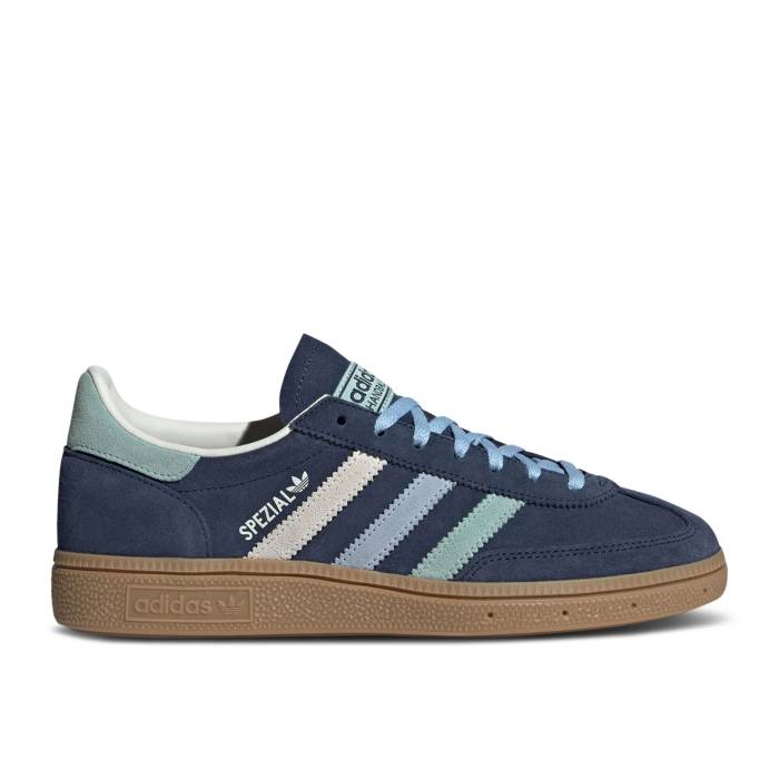 アディダス Adidas 【 Wmns Handball Spezial \u0027Night Indigo Hazy Green\u0027 Women Night Indigo/Hazy Green/Clear Sky 】 ハンドボール スペシアル 藍色・インディゴ レディース ナイト爵 藍色・インディゴ green 緑・緑であること