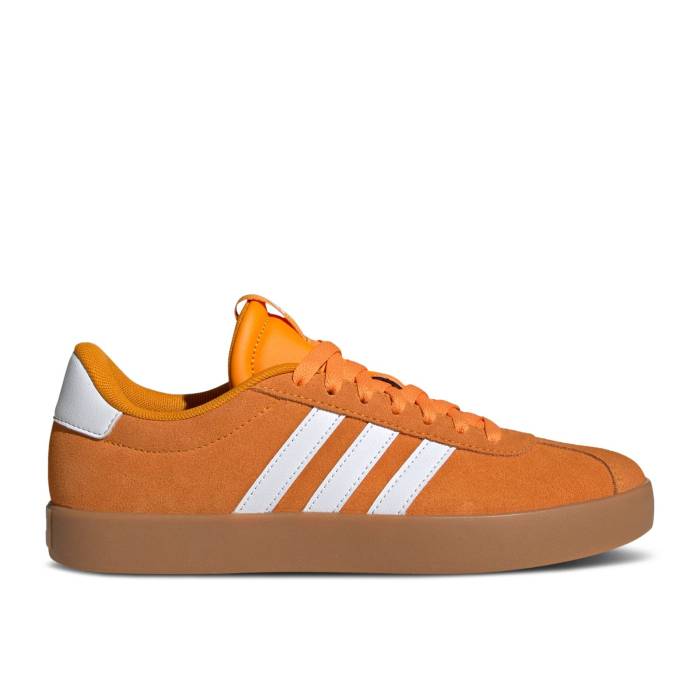 アディダス Adidas 【 Wmns Vl Court 3.0 \u0027Crew Orange\u0027 Women Crew Orange/Cloud White/Gum 】 厚地の外套 レディース 労働者の一団 orange 橙・オレンジ色 白いこと 白いこと