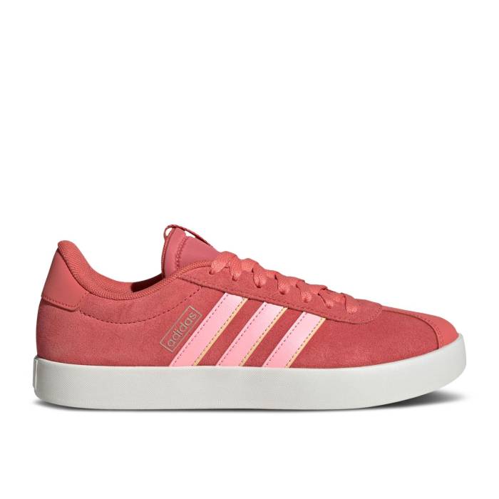 アディダス Adidas 【 Wmns Vl Court 3.0 'Preloved Scarlet Pink' Women Preloved Scarlet/Pink Spark/Almost Yellow 】 コート レディース pink ピンク yellow 黄色・イエロー|スニケス