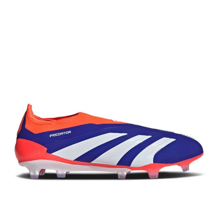 アディダス Adidas 【 Predator Elite Laceless Fg \u0027Advancement Pack\u0027 Men Lucid Blue/Cloud White/Solar Red 】 プレデター エリート メンズ 青み 青色 白いこと 白いこと Red 赤・赤いこと