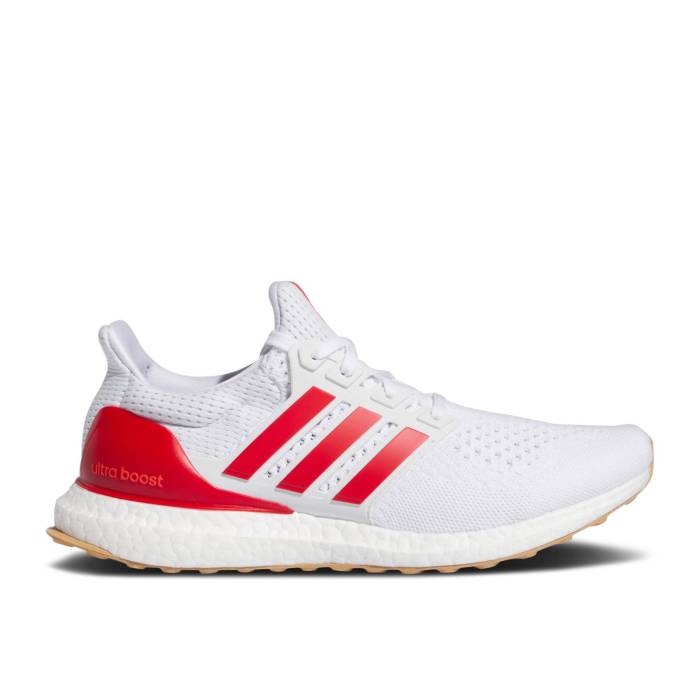 アディダス Adidas 【 Ultraboost 1.0 \u0027Gum Pack - Scarlet\u0027 Men Cloud White/Better Scarlet/Gum 】 メンズ 白いこと 白いこと