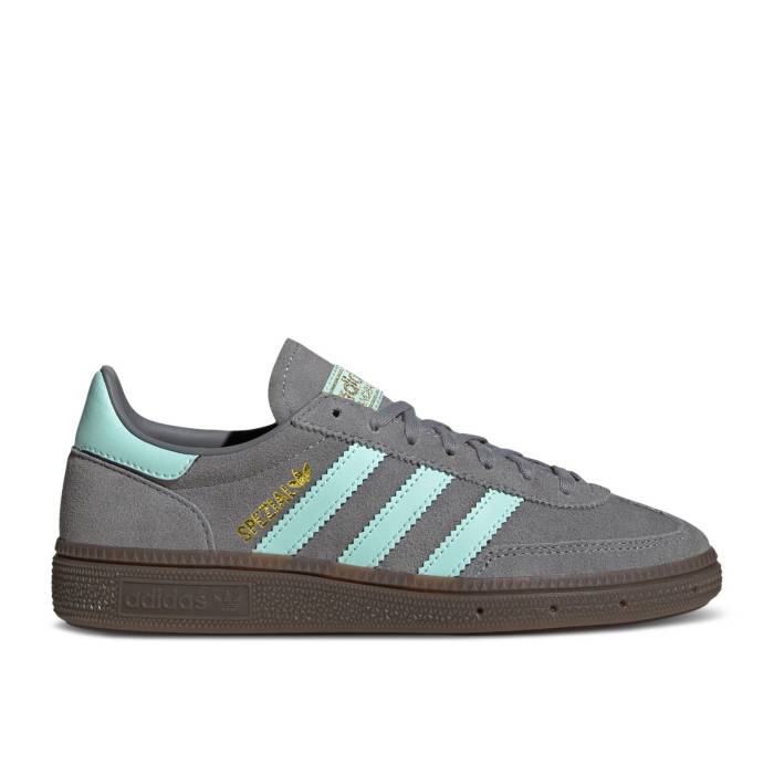 アディダス Adidas 【 Handball Spezial J 'Grey Clear Mint Gum' Youth Grey Three/Clear Mint/Gum 】 ハンドボール スペシアル ジュニア キッズ 灰色 グレー｜スニケス