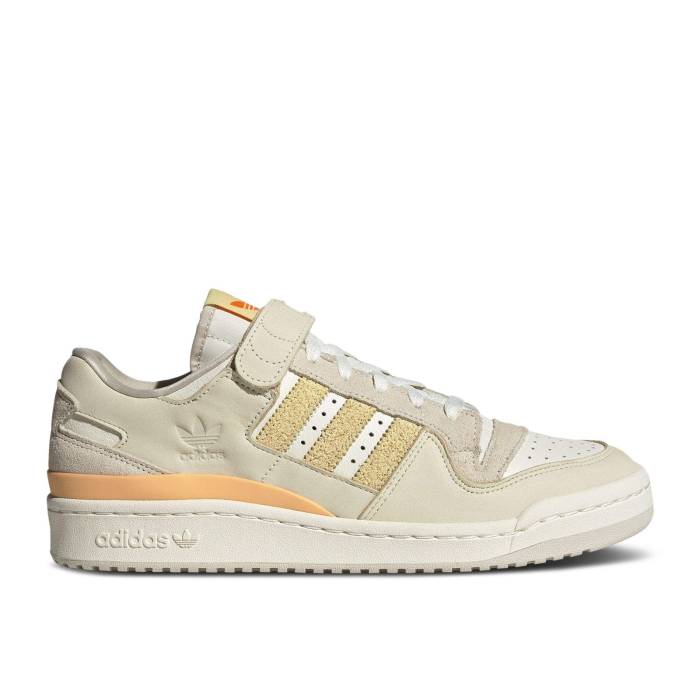 アディダス Adidas 【 Forum 84 Low \u0027Cream White Almost Yellow\u0027 Men Cream White/Almost Yellow/Off White 】 討論会 白いこと 白いこと メンズ 皮膚軟化剤 白いこと 白いこと yellow 黄味がかった・黄色