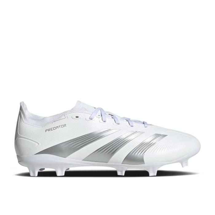 アディダス Adidas 【 Predator 24 League Fg \u0027Pearlized Pack\u0027 Men Cloud White/Silver Metallic/Grey One 】 プレデター メンズ 白いこと 白いこと Silver しろがね色・しろがね色 薄墨色 薄墨色