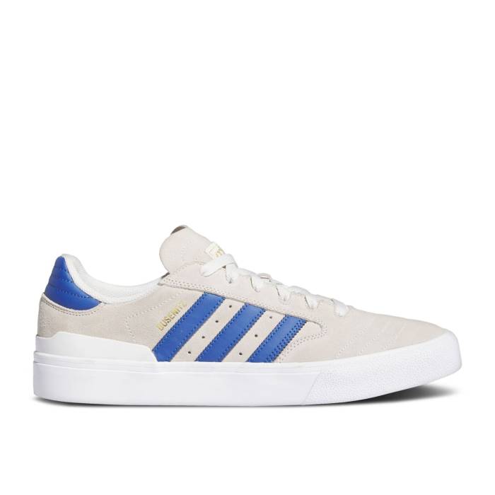 アディダス Adidas 【 Busenitz Vulc 2 \u0027Crystal White Royal Blue\u0027 Men Crystal White/Royal Blue/Gold Metallic 】 白いこと 白いこと メンズ 白いこと 白いこと 青み 青色 ゴールド