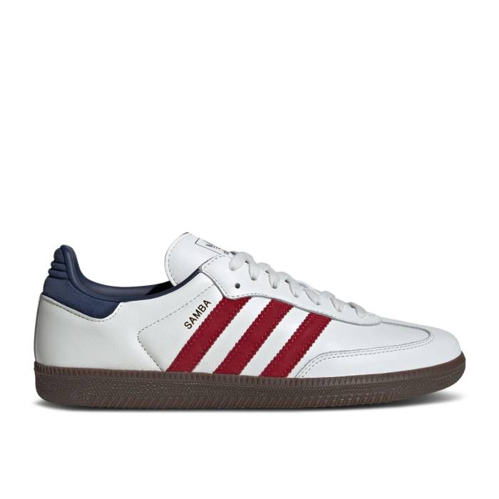 アディダス Adidas 【 Samba Og \u0027White Victory Red Indigo\u0027 Men Core White/Team Victory Red/Night Indigo 】 サンバ Victory 制勝 Red 赤・赤いこと メンズ 中核グループ 白いこと 白いこと Team 野球クラブ Victory 制勝 Red 赤・レ