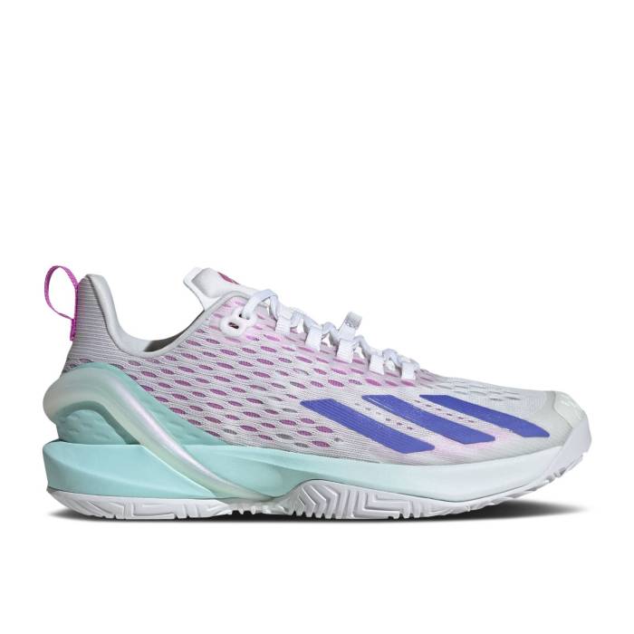 アディダス Adidas 【 Wmns Adizero Cybersonic \u0027White Cobalt Flash Aqua\u0027 Women Cloud White/Cobalt Blue/Semi Flash Aqua 】 アディゼロ レディース 白いこと 白いこと 青み 青色 アクア