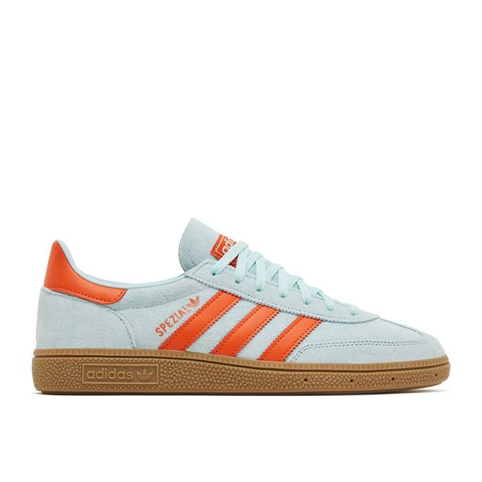 アディダス Adidas 【 Wmns Handball Spezial \u0027Semi Flash Aqua Impact Orange\u0027 Women Semi Flash Aqua/Impact Orange/Gum 】 ハンドボール スペシアル アクア 差しひびき レディース アクア 差しひびき orange 橙・オレンジ色