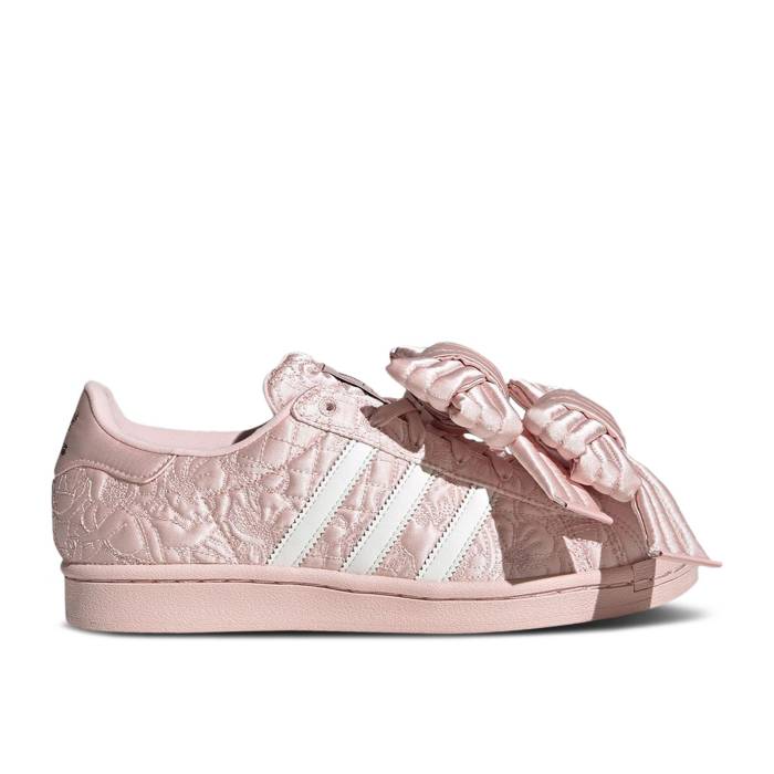 アディダス Adidas 【 Caroline Hu X Wmns Superstar \u0027Sandy Pink\u0027 Women Sandy Pink/Core White/Earth Strata 】 Superstar はやりっ児 レディース pink サクラ色 中核グループ 白いこと 白いこと