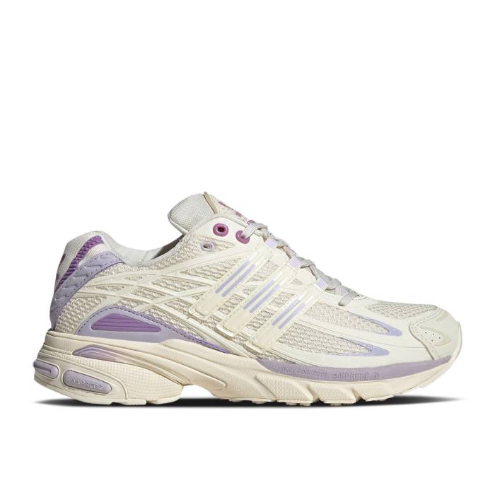 アディダス Adidas 【 Wmns Adistar Cushion \u0027Cream Preloved Purple\u0027 Women Cream White/Silver Dawn/Preloved Purple 】 レディース 皮膚軟化剤 白いこと 白いこと Silver しろがね色・しろがね色 Purple 紫・パープル