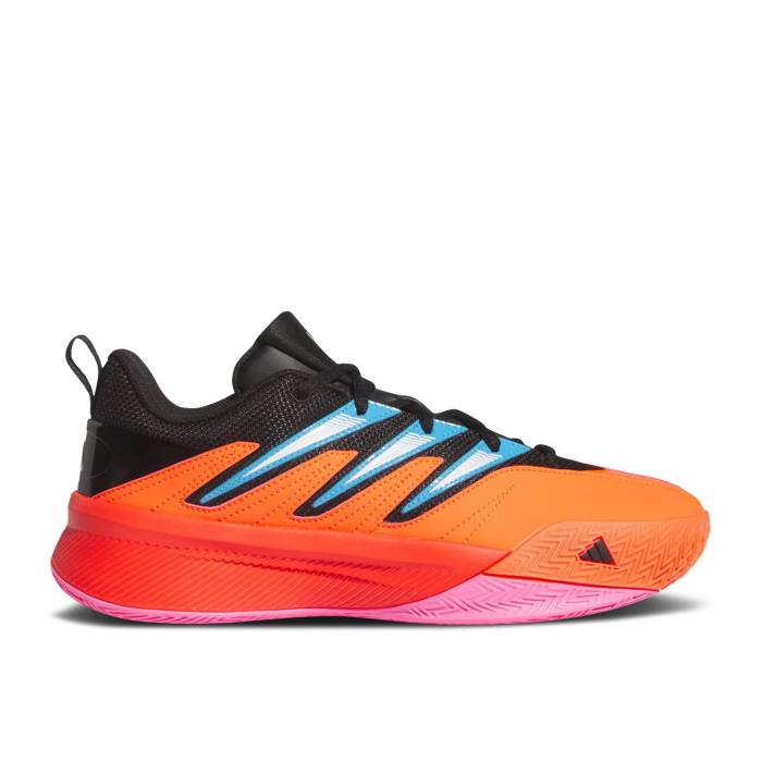 アディダス Adidas 【 Dame Certified 3 Low olar Red Men Solar Red/Core Black/Cloud White 】 メンズ Red 赤・レッド コア 黒色 ブラック 白色 ホワイト