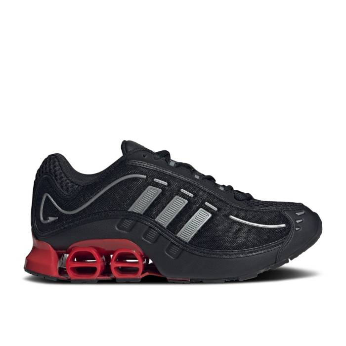 アディダス Adidas 【 Megaride O1 \u0027Black Better Scarlet\u0027 Men Core Black/Better Scarlet/Carbon 】 メンズ 中核グループ 黒いこと 黒いこと 炭素