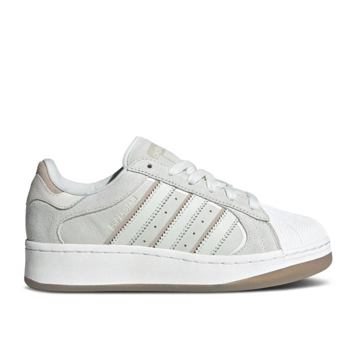 アディダス Adidas 【 Wmns Superstar Xlg Essence \u0027White Tint\u0027 Women White Tint/Cloud White/Wonder Beige 】 Superstar はやりっ児 レディース 白いこと 白いこと ベージュ