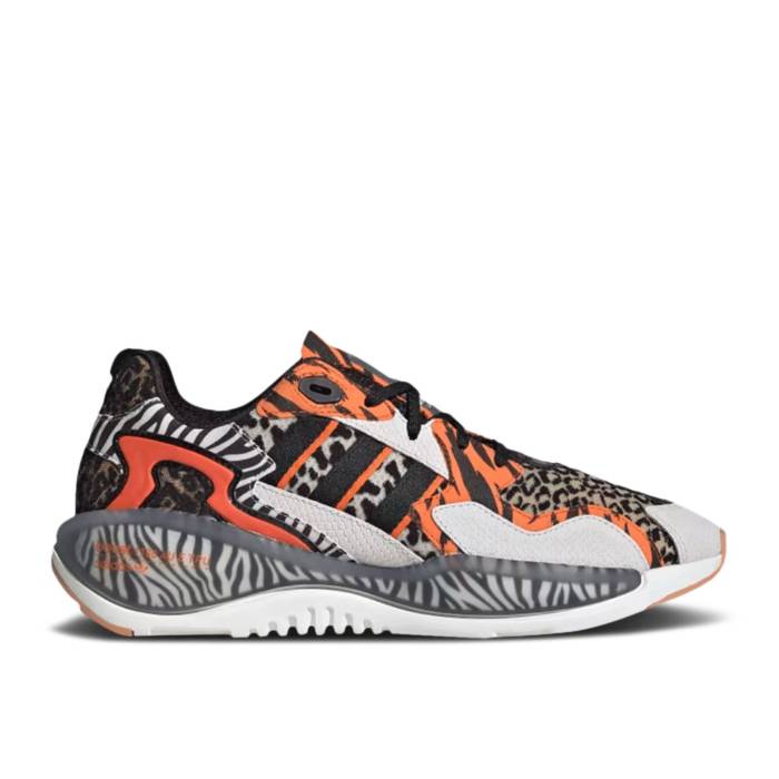 アディダス Adidas 【 Atmos X Zx Alkyne 'Animal Pack' Men Core Black/Crystal White/Orange 】 メンズ コア 黒色 ブラック 白色 ホワイト orange 橙・オレンジ