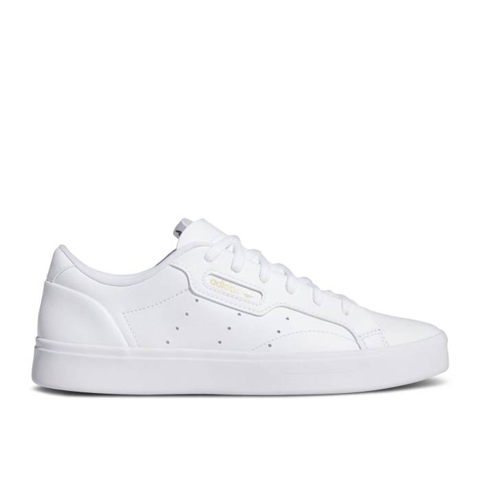アディダス Adidas 【 Wmns Sleek \u0027Cloud White\u0027 Women Cloud White/Core Black/Gold Metallic 】 レディース 白いこと 白いこと 中核グループ 黒いこと 黒いこと ゴールド