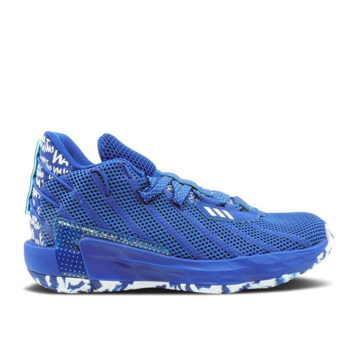 アディダス Adidas 【 Dame 7 'I Am My Own Fan - Royal Blue' Men Royal Blue/Silver Metallic/Royal Blue 】 メンズ 青色 ブルー Silver 銀色・シルバー