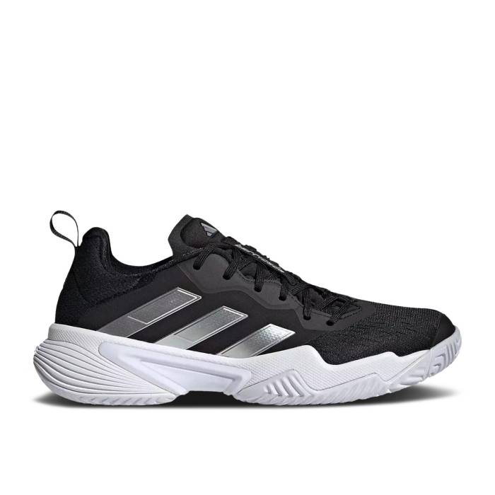 アディダス Adidas 【 Wmns Barricade \u0027Black Silver Metallic\u0027 Women Core Black/Silver Metallic/Cloud White 】 防柵 Silver しろがね色・しろがね色 レディース 中核グループ 黒いこと 黒いこと Silver しろがね色・しろがね色 白いこと 白いこと