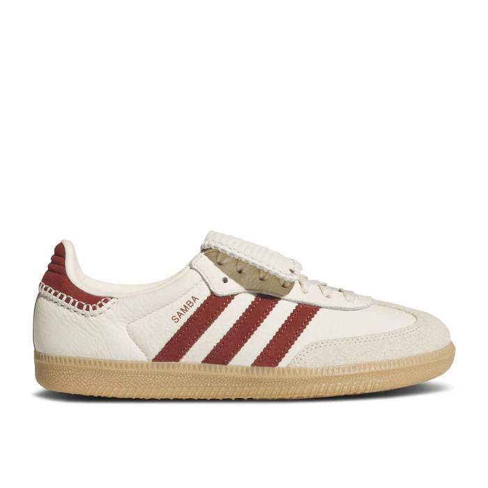 アディダス Adidas 【 Wmns Samba Lt 'Wonder White Preloved Ruby' Women Preloved Ruby/Wonder White/Gold 】 サンバ 白色 ホワイト レディース 白色 ホワイト ゴールド