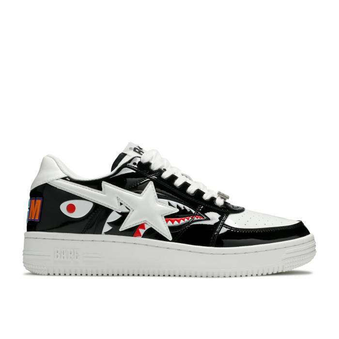 ベイプ Bape 【 Sta Low M1 'Shark Face - Black' Men Black 】 メンズ 黒色 ブラック