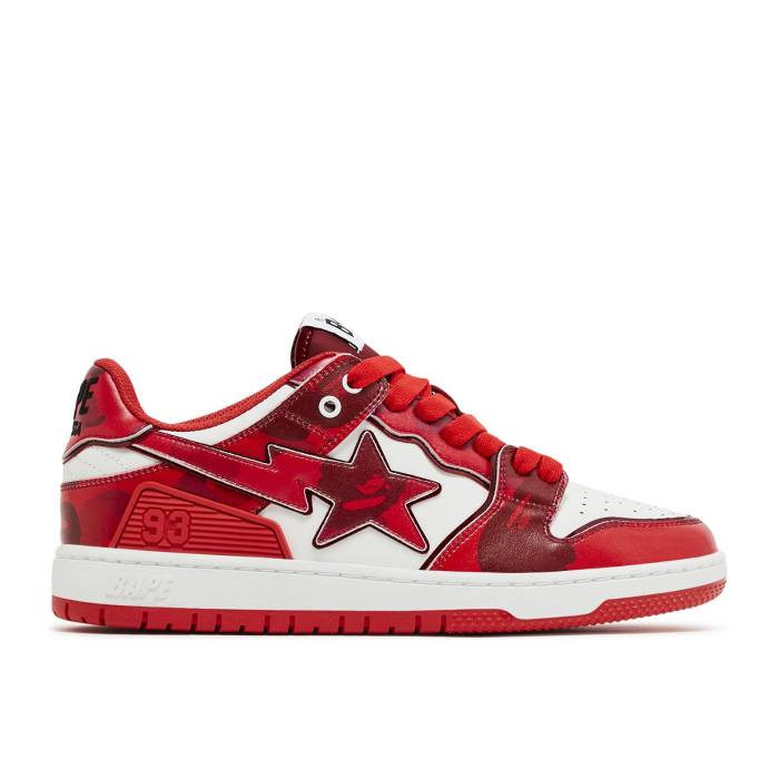 ベイプ Bape 【 Sk8 Sta #1 M2 \u0027Red\u0027 Men Red 】 メンズ Red 赤・赤いこと