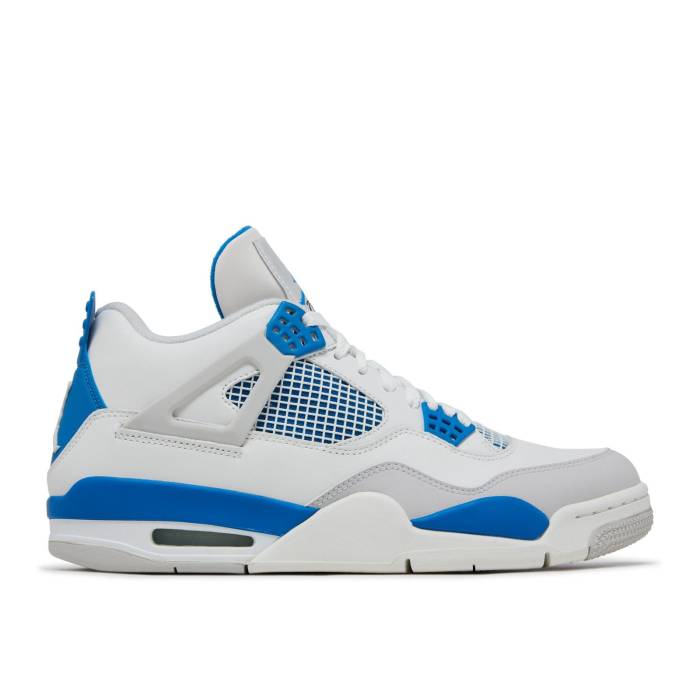 ナイキ エアジョーダン Air Jordan 【 Jordan 4 Retro \u0027Military Blue\u0027 2012 Men White/Military Blue/Neutral Grey 】 レトロ メンズ 白いこと 白いこと 青み 青色 薄墨色 薄墨色
