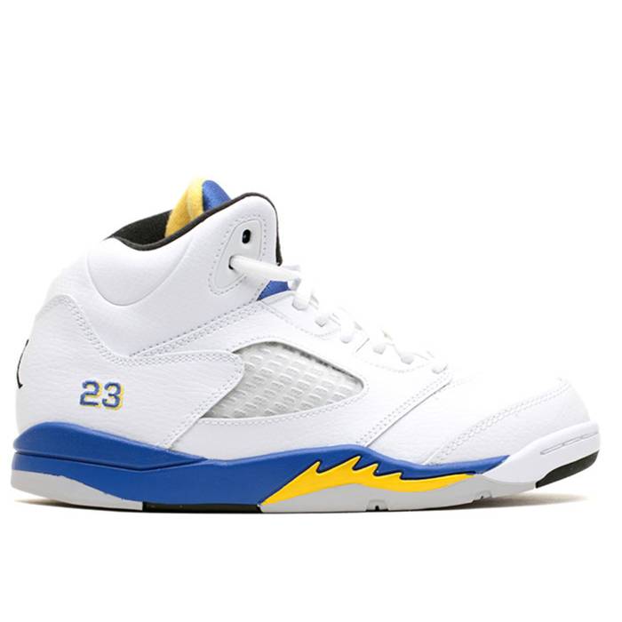 ナイキ エアジョーダン Air Jordan 【 Jordan 5 Retro Ps 'Laney' Youth White/Vrsty Mz-Vrsty Ryl-Blck 】 レトロ ジュニア キッズ 白色 ホワイト|スニケス