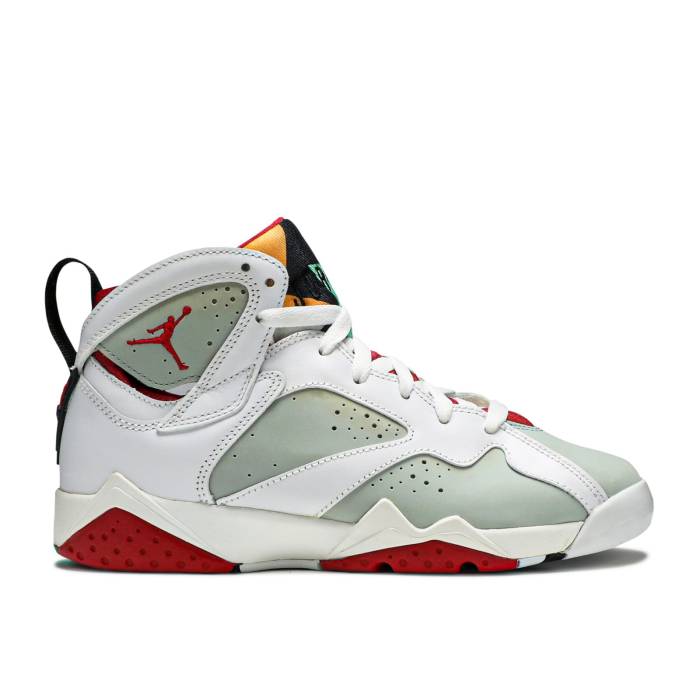 ナイキ　エアジョーダン Air Jordan 【 Jordan 7 Retro Bg 'Hare' Youth White/True Red-Light Silver-Tourmaline 】 レトロ ジュニア キッズ 白色 ホワイト｜スニケス