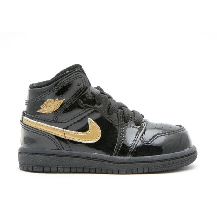 ナイキ エアジョーダン Air Jordan 【 Baby Jordan 1 Retro \u0027Metallic Gold\u0027 Infant Black/Metallic Gold 】 レトロ もの言う花 黒いこと 黒いこと ゴールド