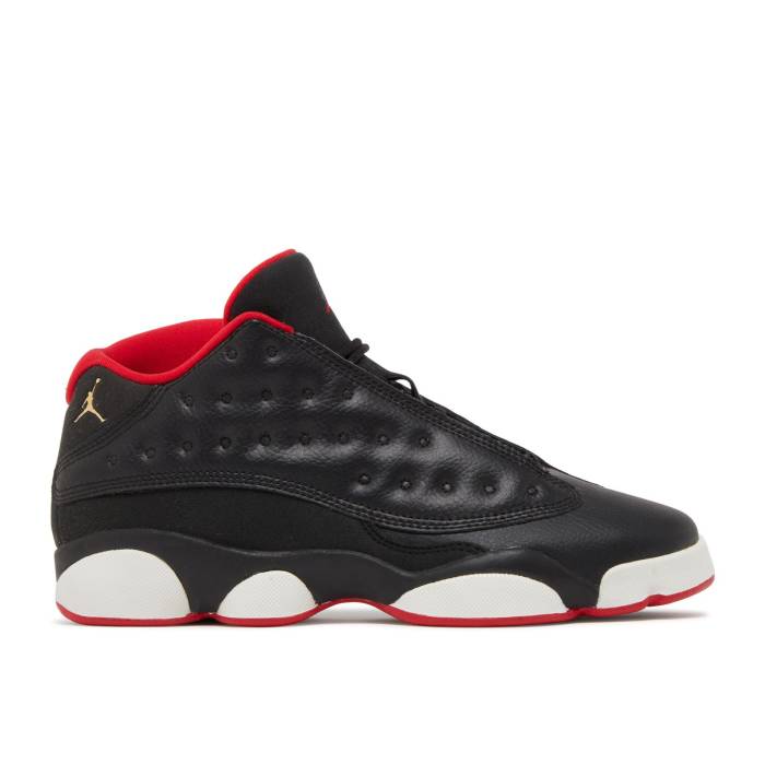 ナイキ エアジョーダン Air Jordan 【 Jordan 13 Retro Low Gs Bred Youth Black/Metallic Gold/University Red/White 】 13 サーティーン レトロ ジュニア キッズ 黒色 ブラック ゴールド Red 赤・レッド 白色 ホワイ