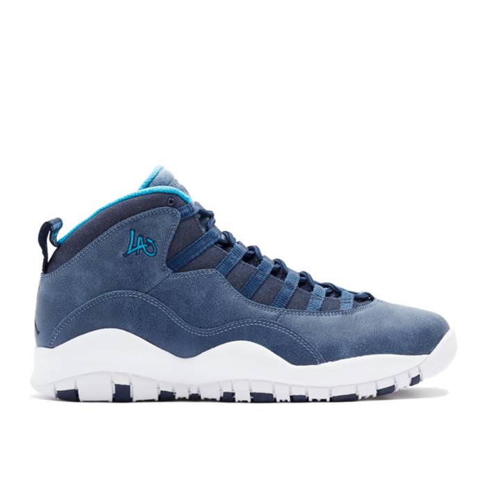 ナイキ　エアジョーダン Air Jordan 【 Jordan 10 Retro 'Los Angeles' Men Ocean Fog/Blue Lagoon-Midnight Navy 】 レトロ メンズ 青色 ブルー 紺色 ネイビー