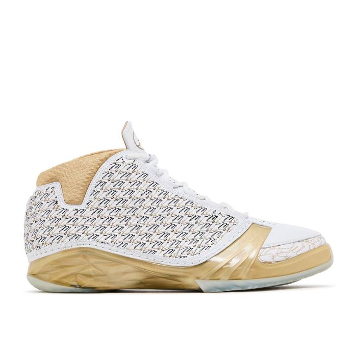 ナイキ エアジョーダン Air Jordan 【 Trophy Room X Jordan 23 Retro \u0027White\u0027 Men White/Metallic Gold/Black/White 】 レトロ メンズ 白いこと 白いこと ゴールド 黒いこと 黒いこと