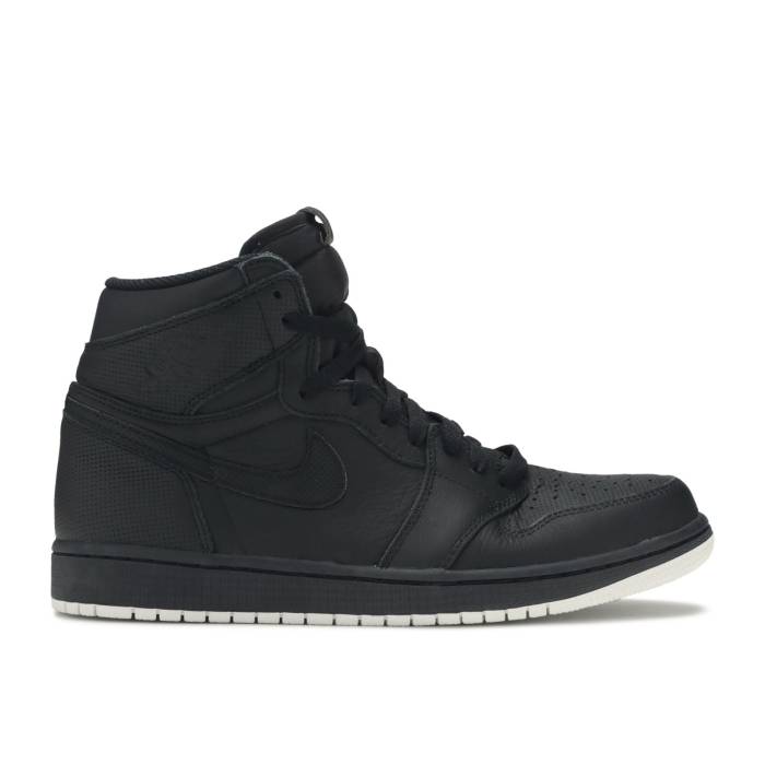 ナイキ エアジョーダン Air Jordan 【 Jordan 1 Retro High Og \u0027Perforated\u0027 Men Black/Black-White 】 レトロ ご機嫌 メンズ 黒いこと 黒いこと