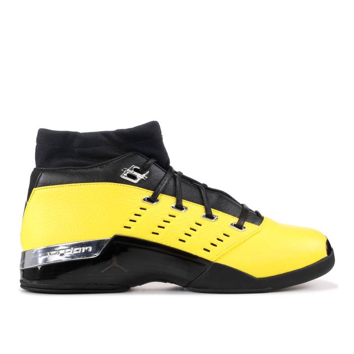 ナイキ エアジョーダン Air Jordan 【 Solefly X Jordan 17 Retro Low \u0027Reverse Lightning\u0027 Men Black/Metallic Silver/Lightning 】 レトロ メンズ 黒いこと 黒いこと Silver しろがね色・しろがね色 雷火