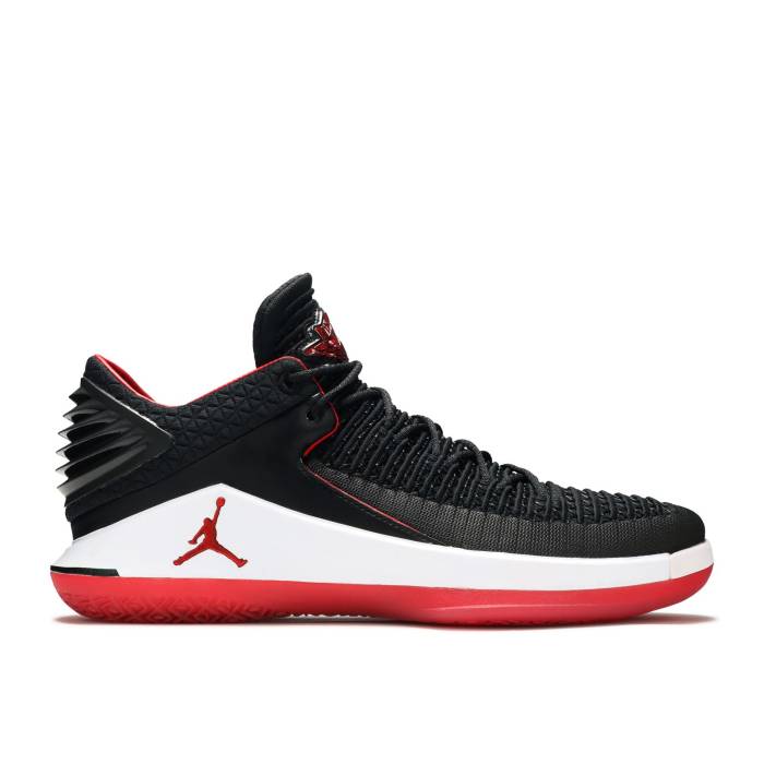 ナイキ　エアジョーダン Air Jordan 【 Jordan 32 Low 'Banned' Men Black/University Red-White 】 メンズ 黒色 ブラック｜スニケス