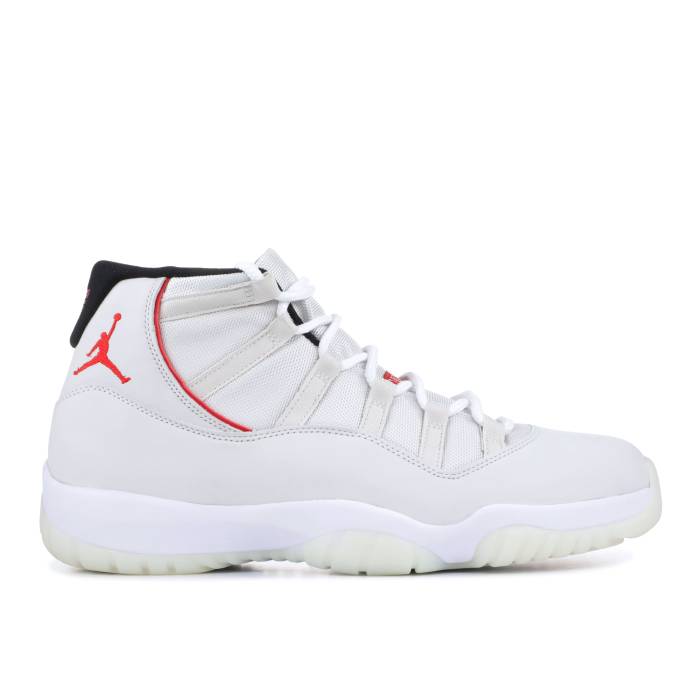 ナイキ エアジョーダン Air Jordan 【 Jordan 11 Retro \u0027Platinum Tint\u0027 Men Platinum Tint/Sail-University Red 】 レトロ メンズ Platinum プラチナム Red 赤・赤いこと