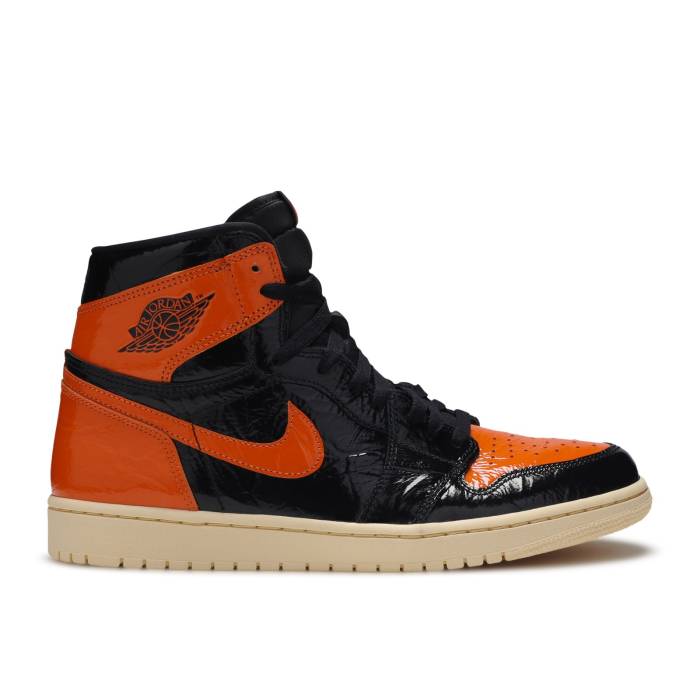 ナイキ エアジョーダン Air Jordan 【 Jordan 1 Retro High Og \u0027Shattered Backboard 3.0\u0027 Men Black/Pale Vanilla-Starfish 】 レトロ 御機嫌 メンズ 黒いこと 黒いこと