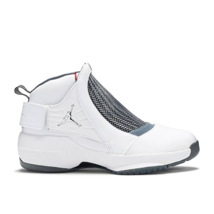 ナイキ エアジョーダン Air Jordan 【 Jordan 19 Retro Flint 2019 Men White/Chrome/Flint Grey 】 レトロ メンズ 白色 ホワイト 灰色 グレー