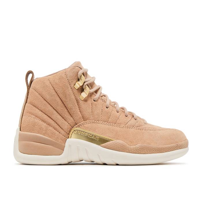 ナイキ　エアジョーダン Air Jordan 【 Wmns Jordan 12 Retro 'Vachetta Tan' Women Vachetta Tan/Metallic Gold 】 レトロ レディース ゴールド｜スニケス