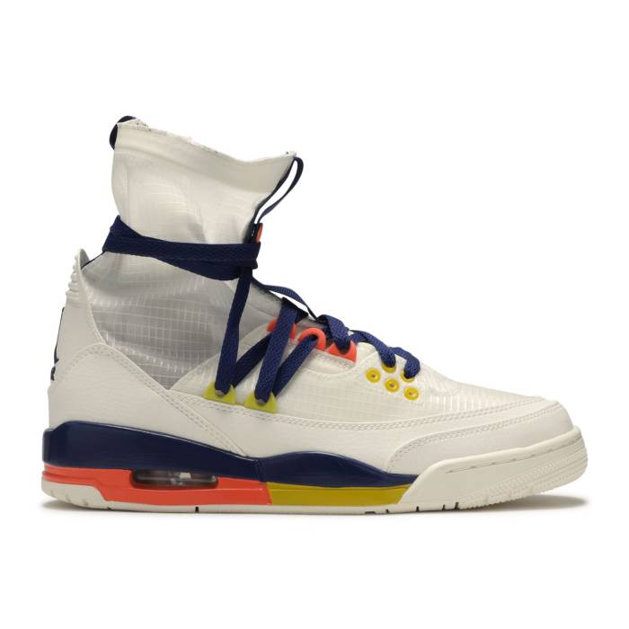 ナイキ エアジョーダン Air Jordan 【 Wmns Jordan 3 Rtr Exp Lite \u0027Sail Blue Void\u0027 Women Sail/Turf Orange-Bright Citron-Blue Void 】 ともし火 青味 青み レディース 芝草