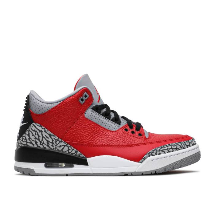 ナイキ エアジョーダン Air Jordan 【 Jordan 3 Retro Se Unite - Chi Exclusive Men Varsity Red/Cement Grey/Black/Varsity Red 】 レトロ メンズ Red 赤・レッド 灰色・シメント 灰色 グレー 黒色 ブラック