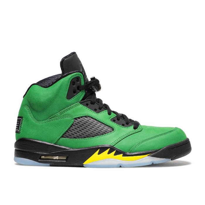 ナイキ エアジョーダン Air Jordan 【 Jordan 5 Retro Se \u0027Oregon\u0027 Men Apple Green/Black/Yellow Strike/Black 】 レトロ メンズ green 緑・緑であること 黒いこと 黒いこと yellow 黄味がかった・黄色 ストライク