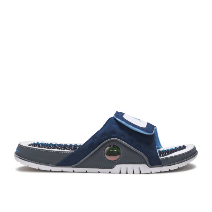 ナイキ エアジョーダン Air Jordan 【 Jordan Hydro 13 Retro Slide Navy Men Navy/University Blue/Flint Grey/White 】 Hydro ハイドロ 13 サーティーン レトロ Slide サンダル メンズ 紺色 ネイビー 青色 ブルー 灰色
