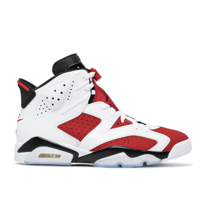 ナイキ エアジョーダン Air Jordan 【 Jordan 6 Retro Og \u0027Carmine\u0027 2021 Men White/Black/Carmine 】 レトロ メンズ 白いこと 白いこと 黒いこと 黒いこと